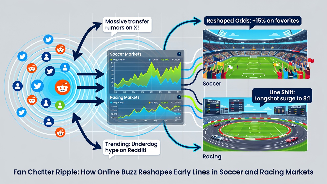 Bookmakers monitoring social media signals for horse racing odds adjustments