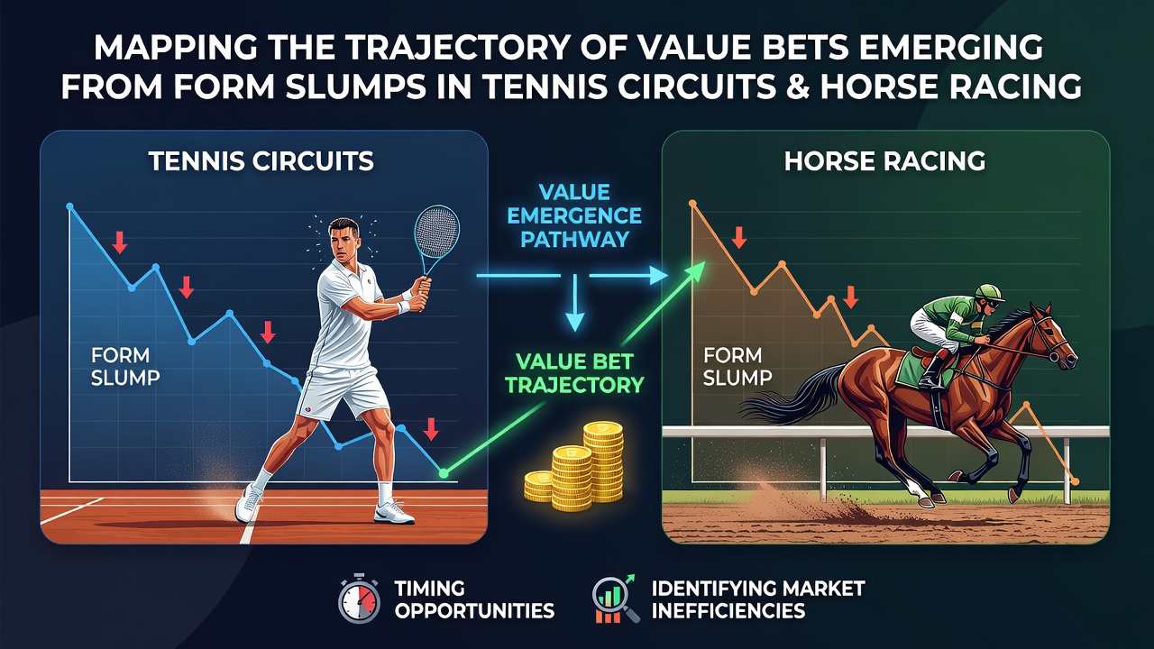 Data visualization showing recovery trajectories and betting value shifts in both sports