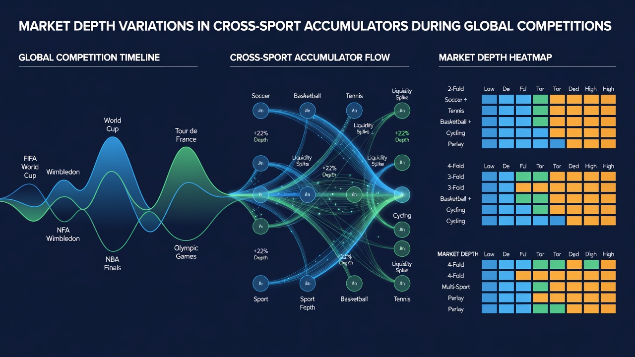 Chart showing stake-limit adjustments across tennis basketball and cricket accumulator markets during overlapping global events
