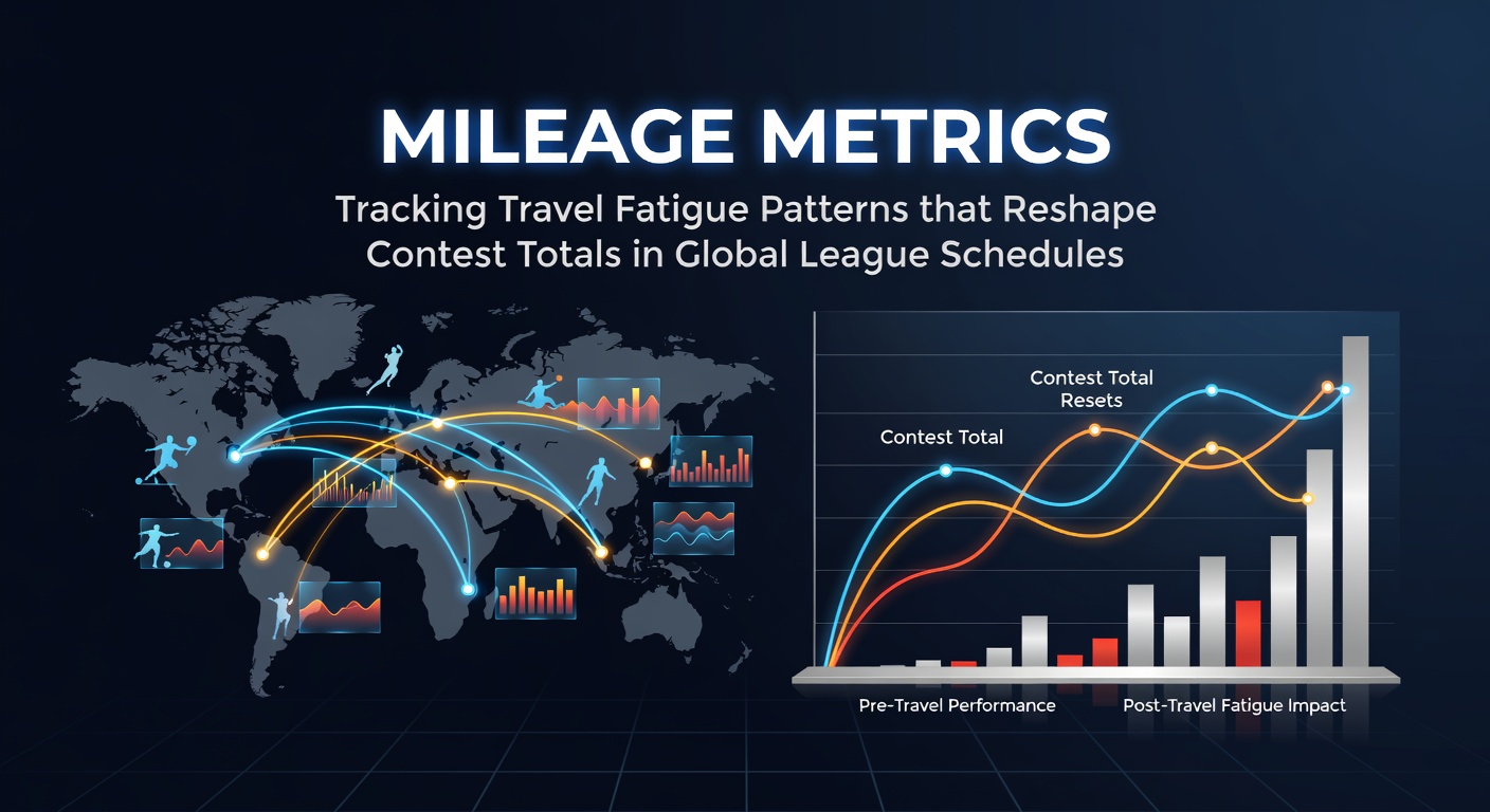 Athletes and teams navigating extensive travel routes across continents, highlighting fatigue factors in global sports schedules