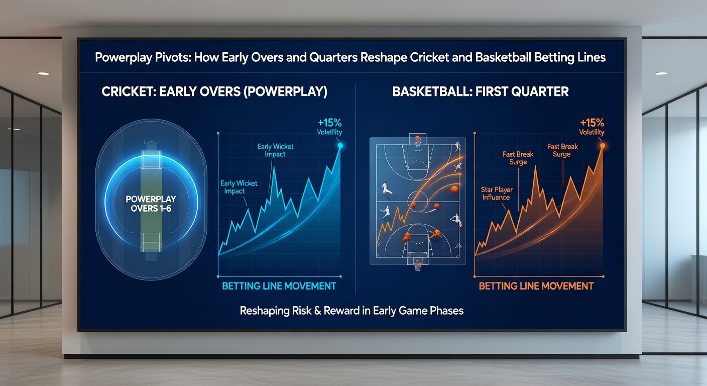 Intense NBA first-quarter action with players battling for a rebound under the basket, highlighting the physicality and pace that sets betting tones early