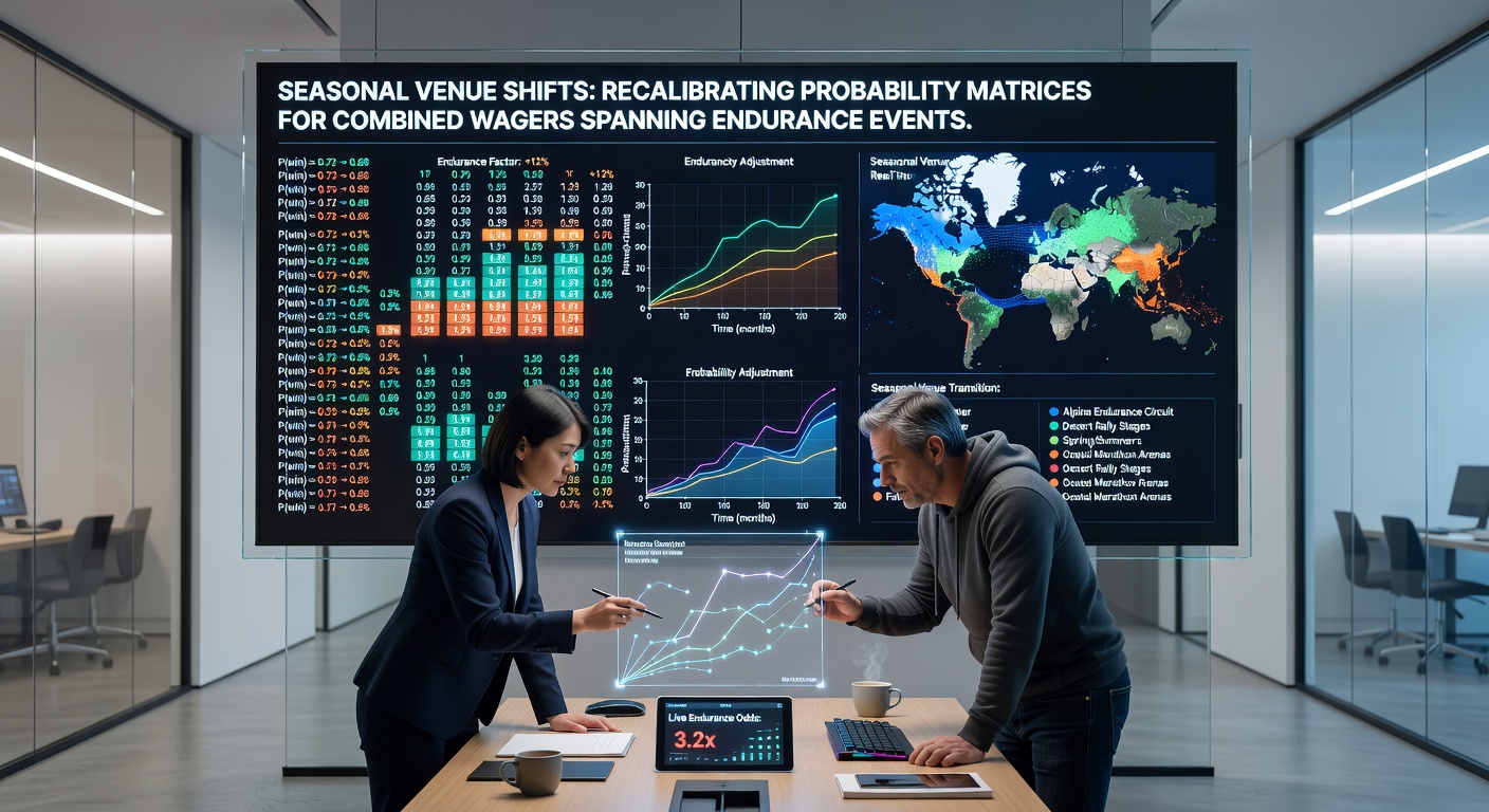 Probability matrix adjustments shown through seasonal venue change examples in mixed sports betting