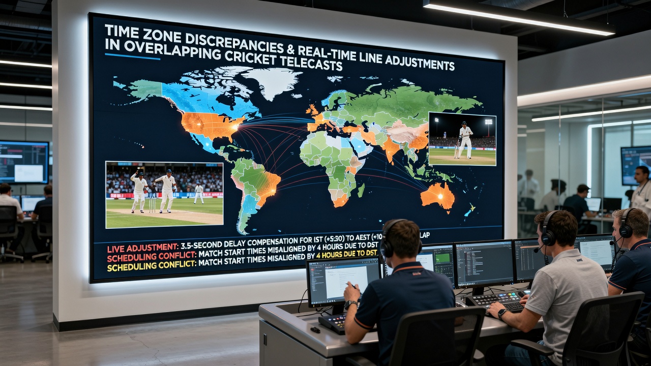 Bookmaker control room screens displaying live cricket and tennis odds with time zone timestamps