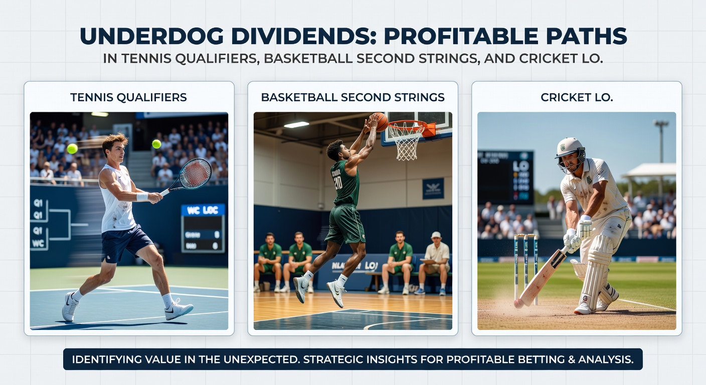 Basketball bench players celebrating a key basket, overlaid with cricket lower order batsmen running between wickets and tennis qualifier fist-pumping a win