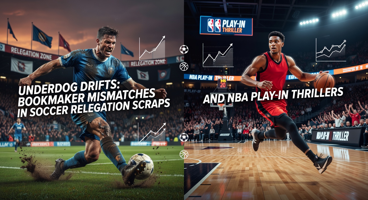 Intense soccer match in relegation battle showing underdog team pushing forward against odds